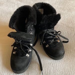 Jcrew black Nordic boots size 9